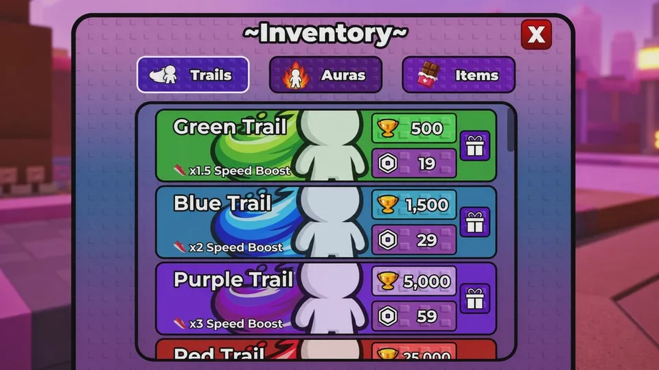 Trails and Auras